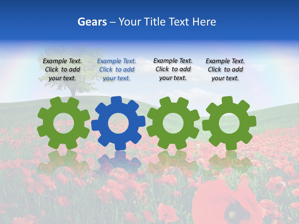 Barley Opium Field PowerPoint Template