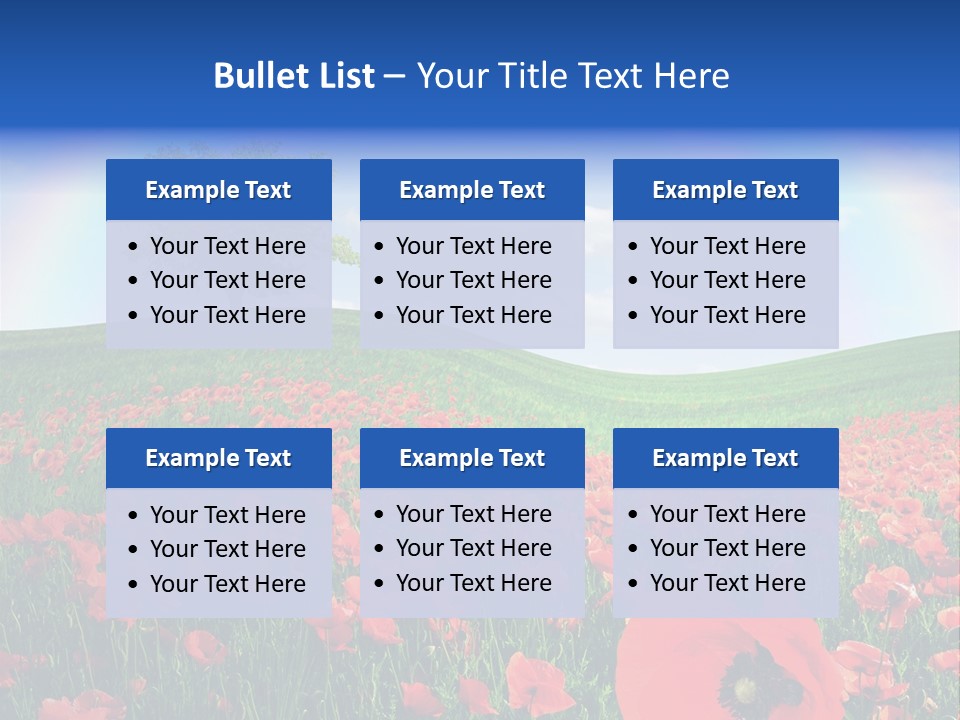 Barley Opium Field PowerPoint Template