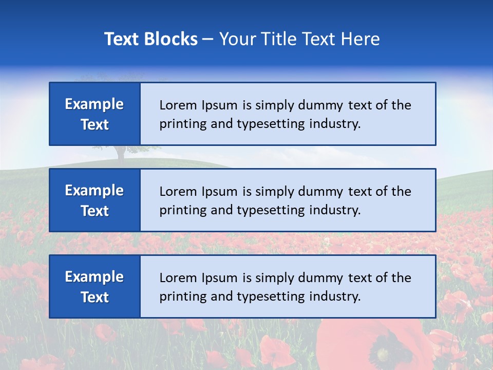 Barley Opium Field PowerPoint Template