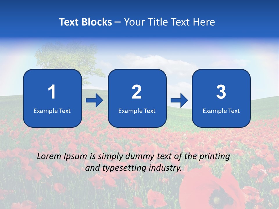 Barley Opium Field PowerPoint Template
