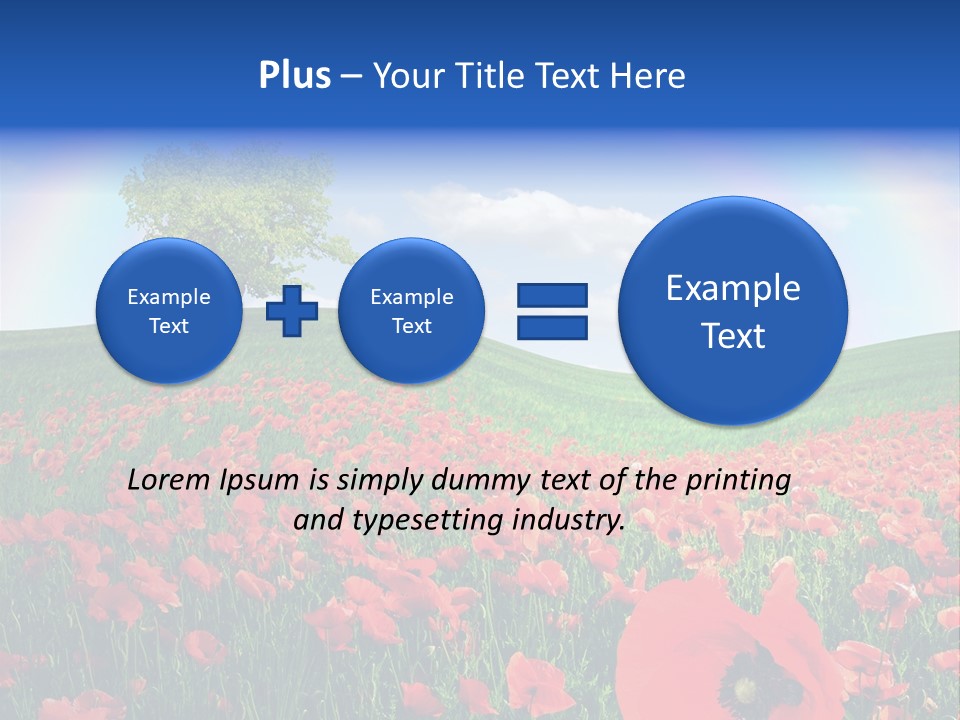Barley Opium Field PowerPoint Template