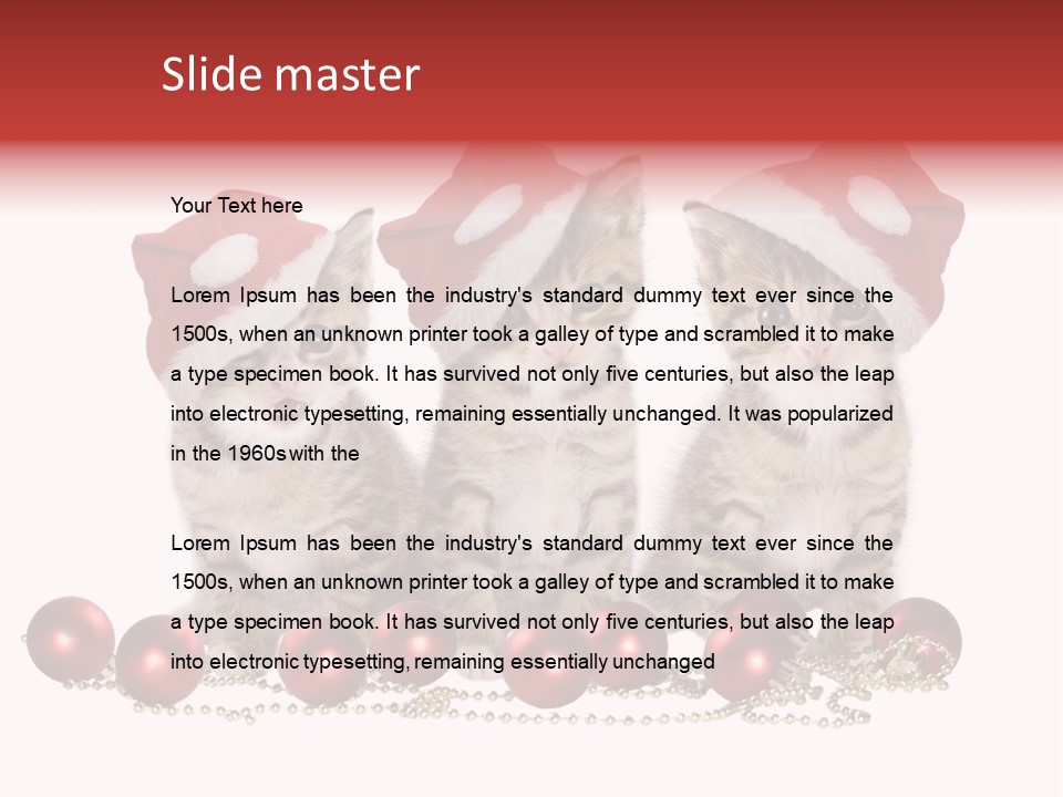 Niedlich Tier Katze PowerPoint Template