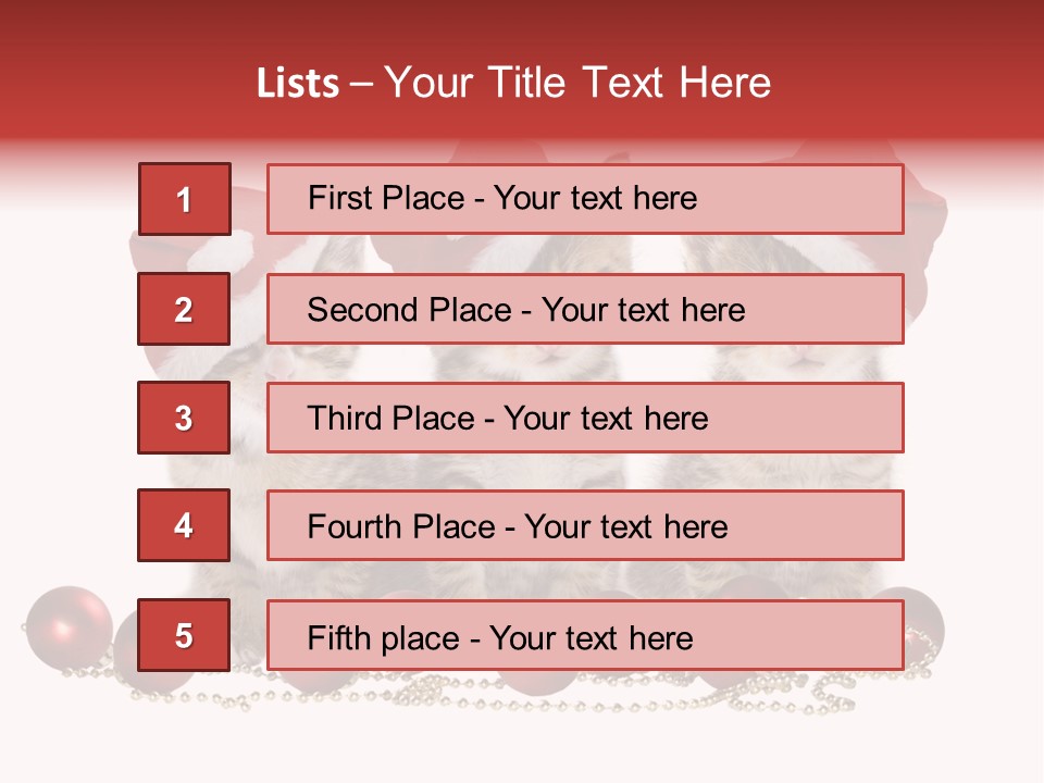 Niedlich Tier Katze PowerPoint Template