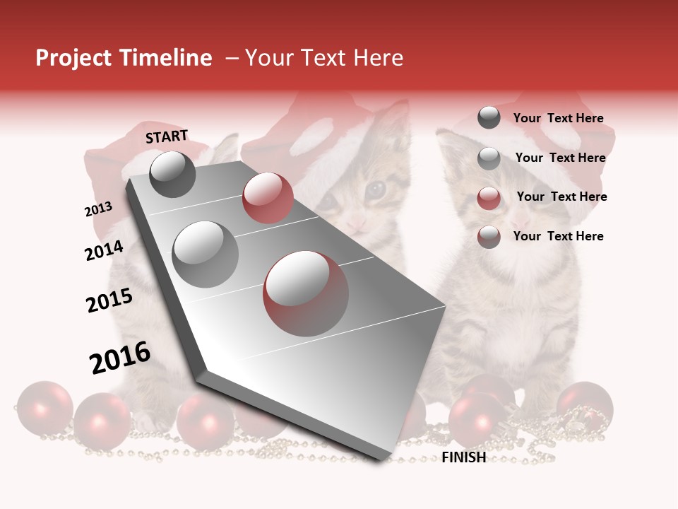 Niedlich Tier Katze PowerPoint Template