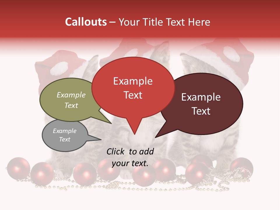 Niedlich Tier Katze PowerPoint Template