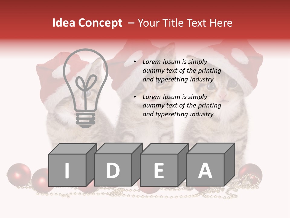 Niedlich Tier Katze PowerPoint Template