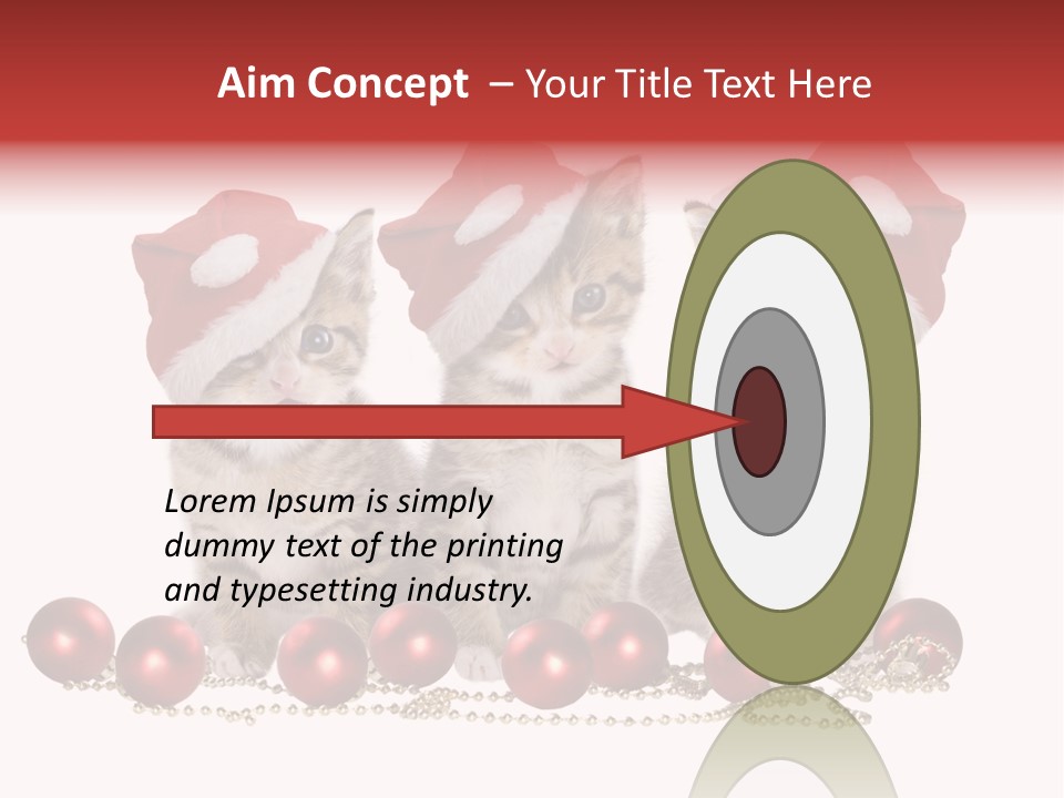 Niedlich Tier Katze PowerPoint Template