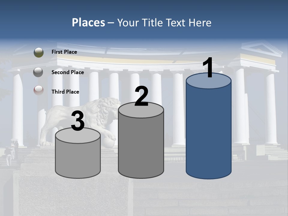 Odessa Collonnade Ladder PowerPoint Template