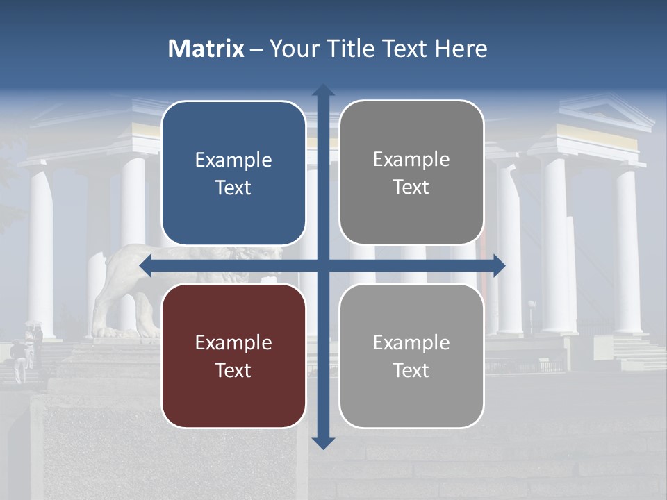Odessa Collonnade Ladder PowerPoint Template