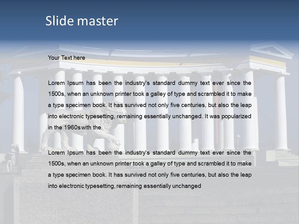 Odessa Collonnade Ladder PowerPoint Template