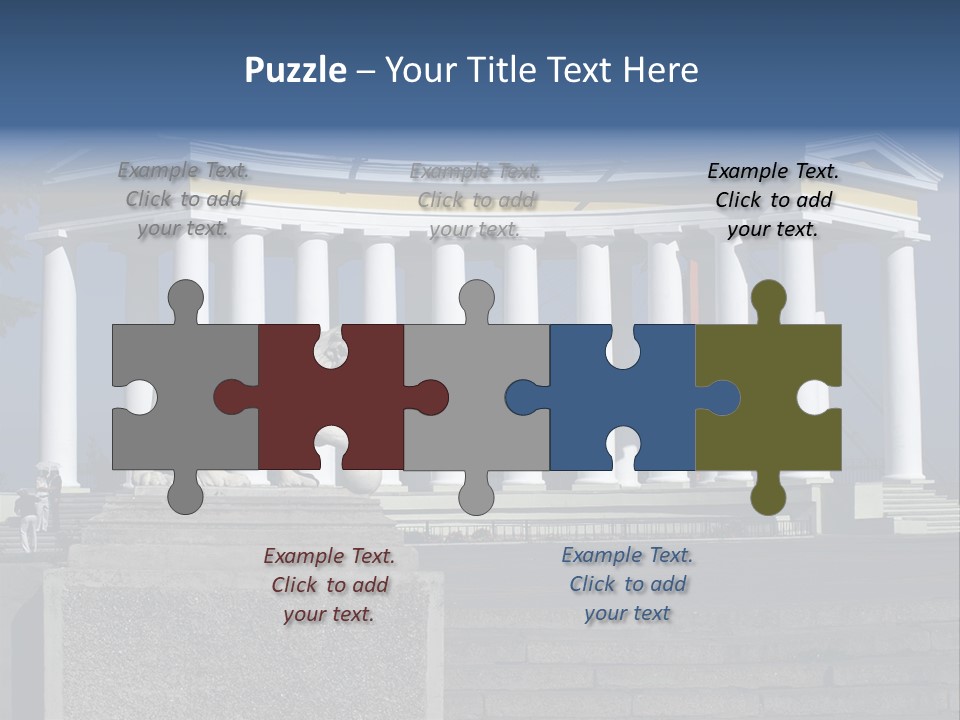 Odessa Collonnade Ladder PowerPoint Template