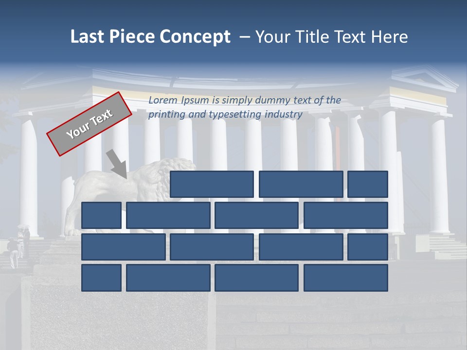 Odessa Collonnade Ladder PowerPoint Template