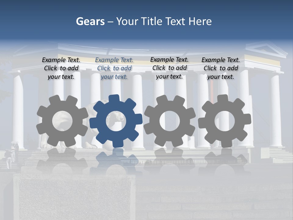 Odessa Collonnade Ladder PowerPoint Template