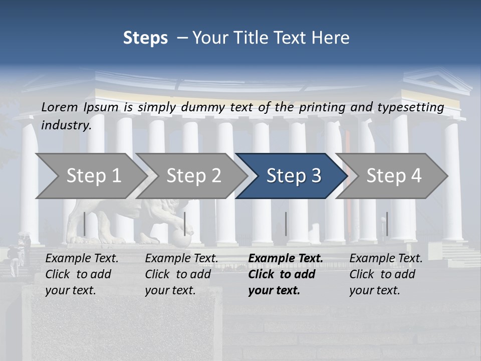 Odessa Collonnade Ladder PowerPoint Template