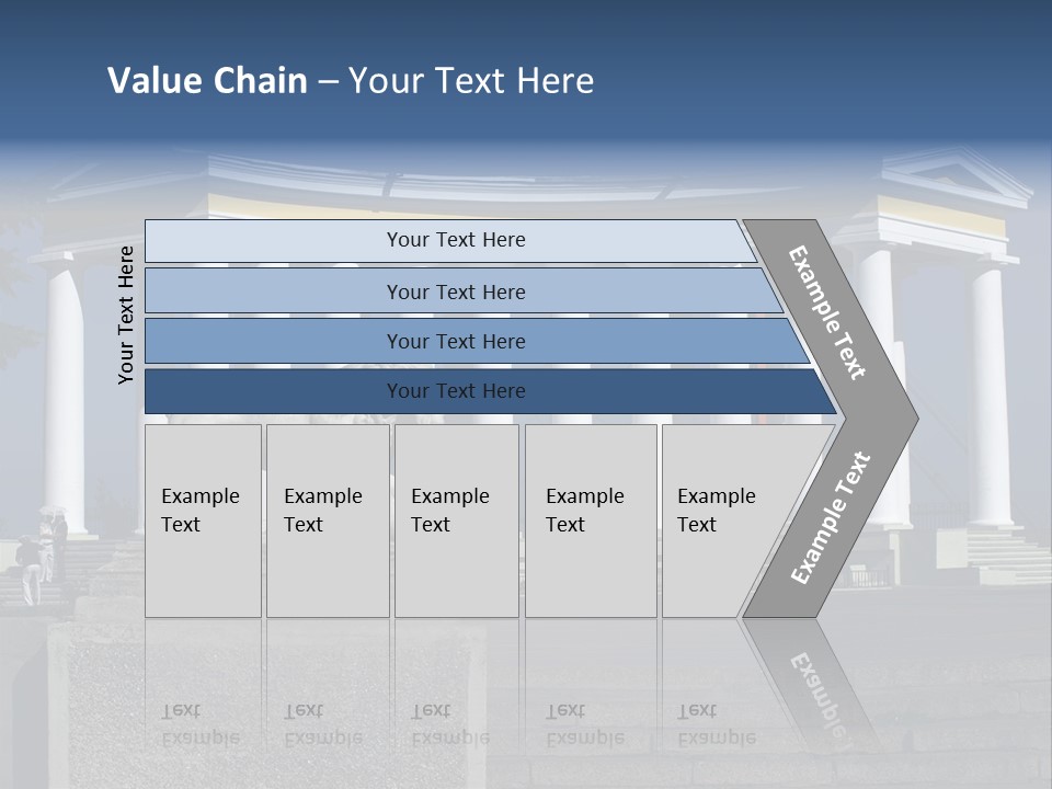 Odessa Collonnade Ladder PowerPoint Template