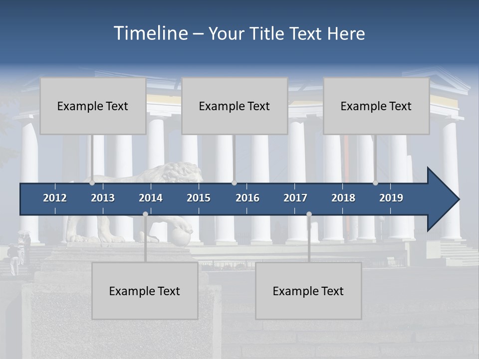 Odessa Collonnade Ladder PowerPoint Template