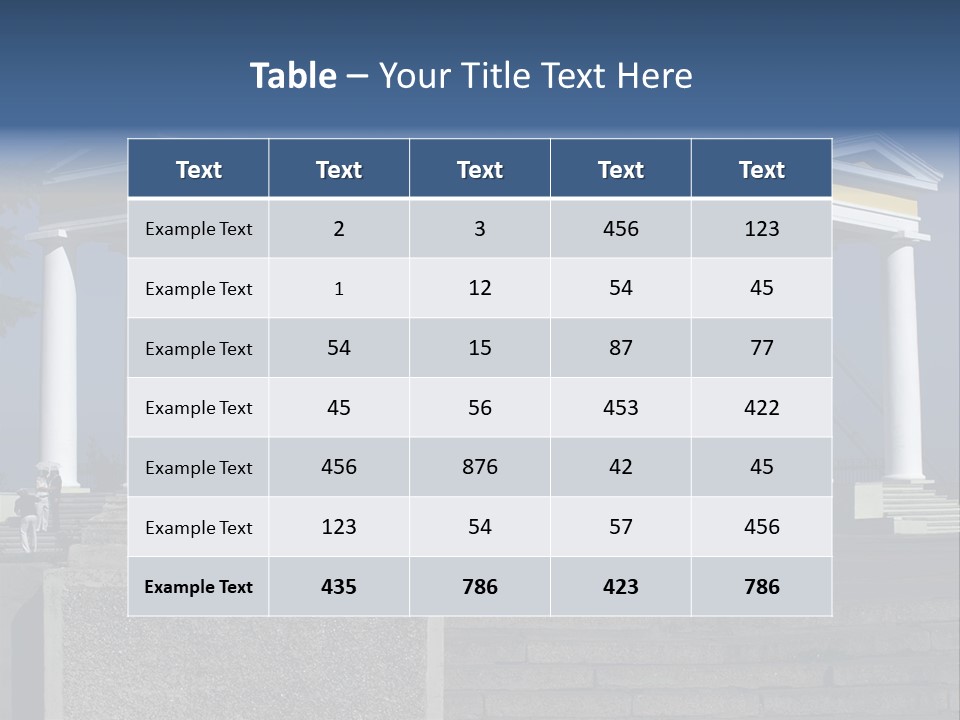 Odessa Collonnade Ladder PowerPoint Template