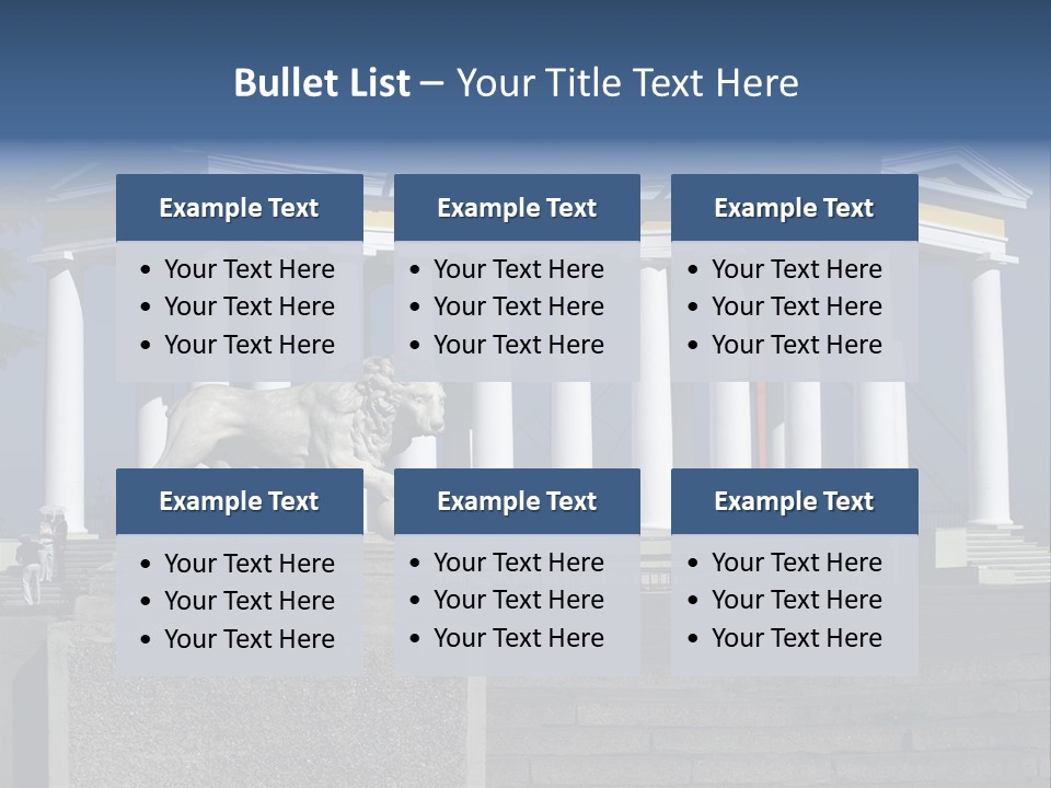 Odessa Collonnade Ladder PowerPoint Template