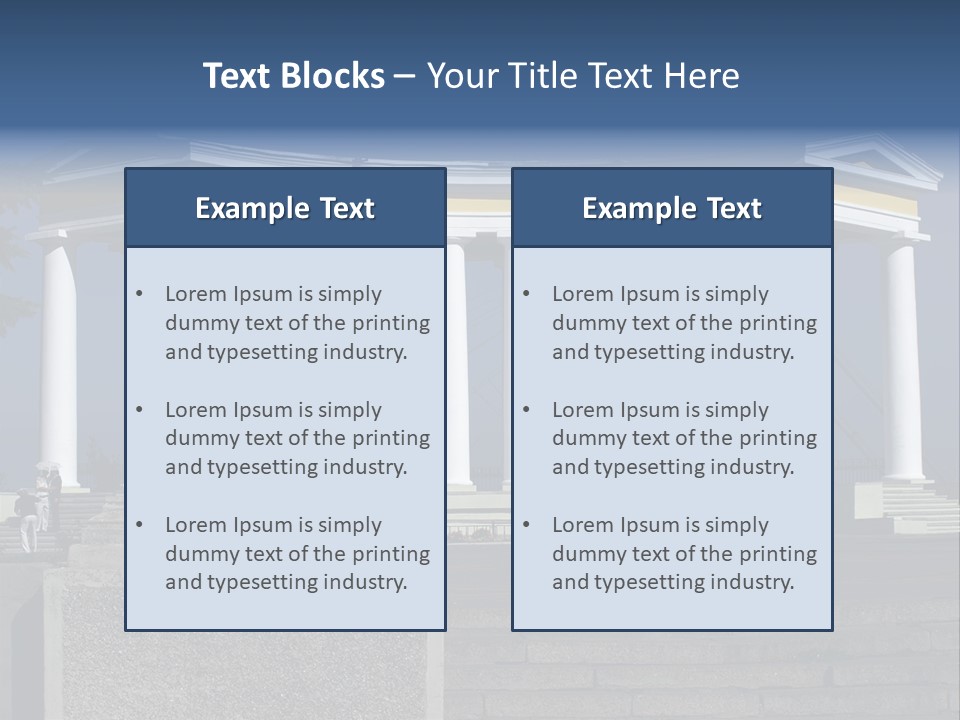 Odessa Collonnade Ladder PowerPoint Template