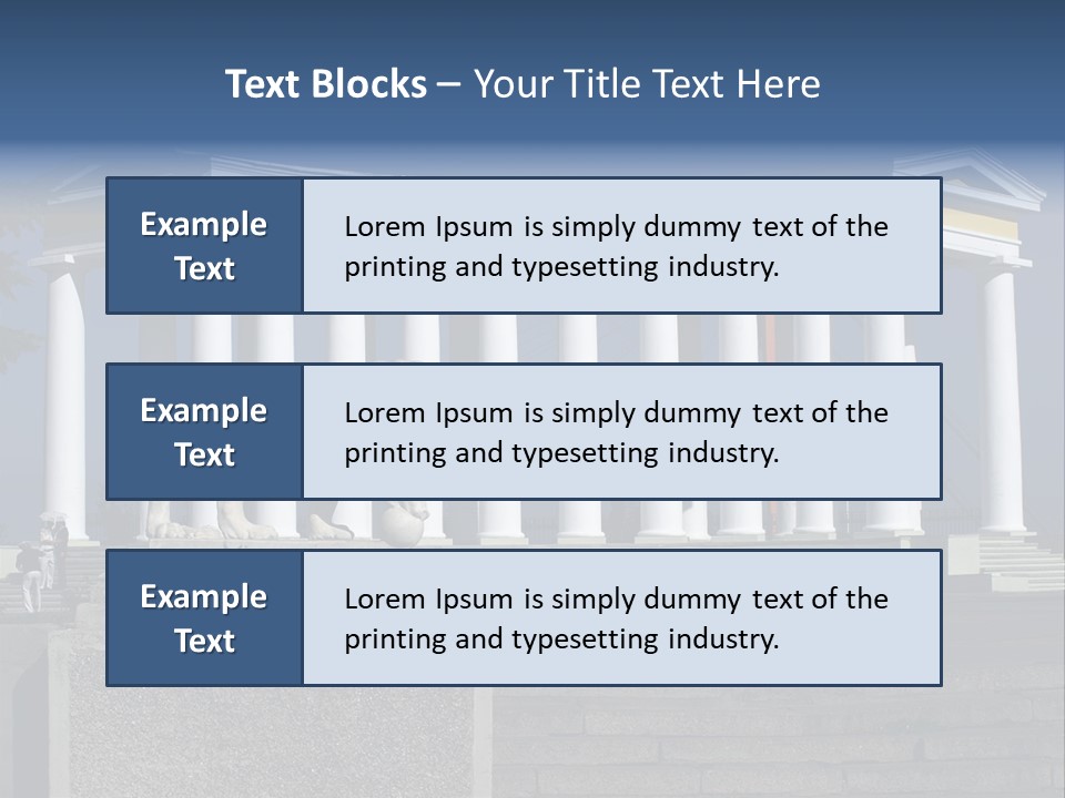 Odessa Collonnade Ladder PowerPoint Template