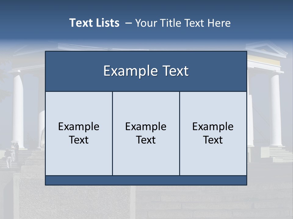 Odessa Collonnade Ladder PowerPoint Template