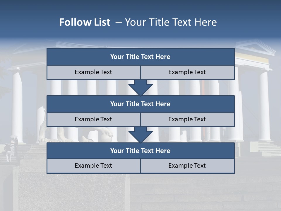 Odessa Collonnade Ladder PowerPoint Template