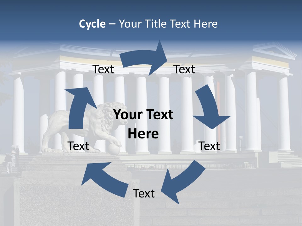 Odessa Collonnade Ladder PowerPoint Template