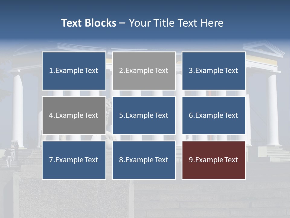 Odessa Collonnade Ladder PowerPoint Template