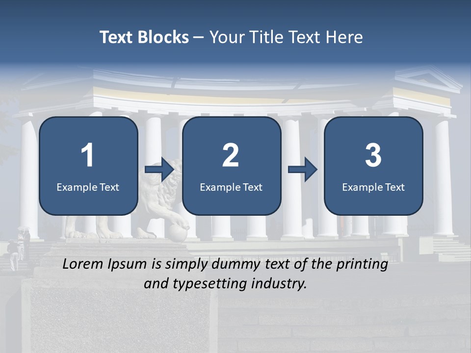 Odessa Collonnade Ladder PowerPoint Template