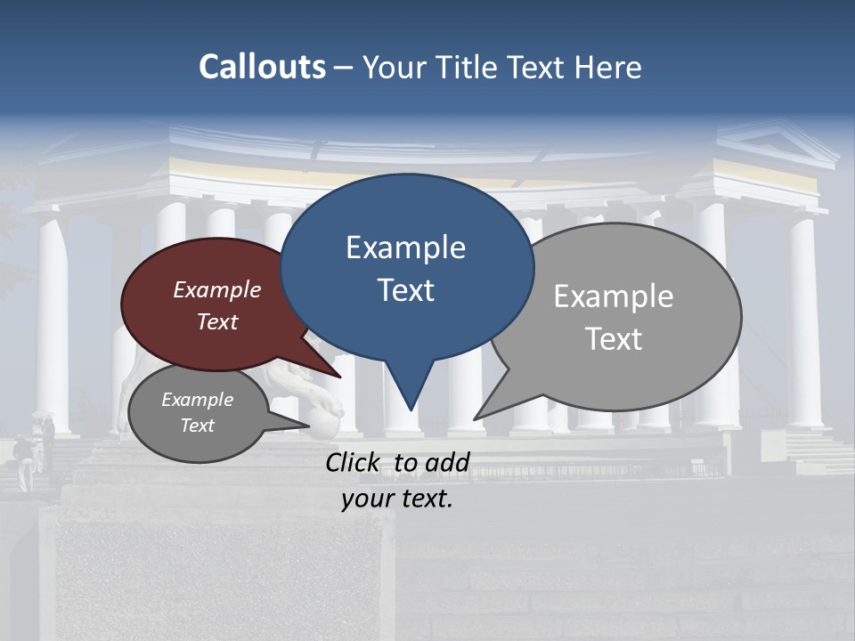 Odessa Collonnade Ladder PowerPoint Template