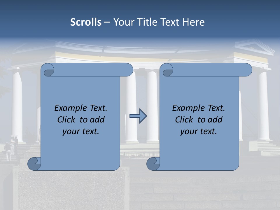 Odessa Collonnade Ladder PowerPoint Template