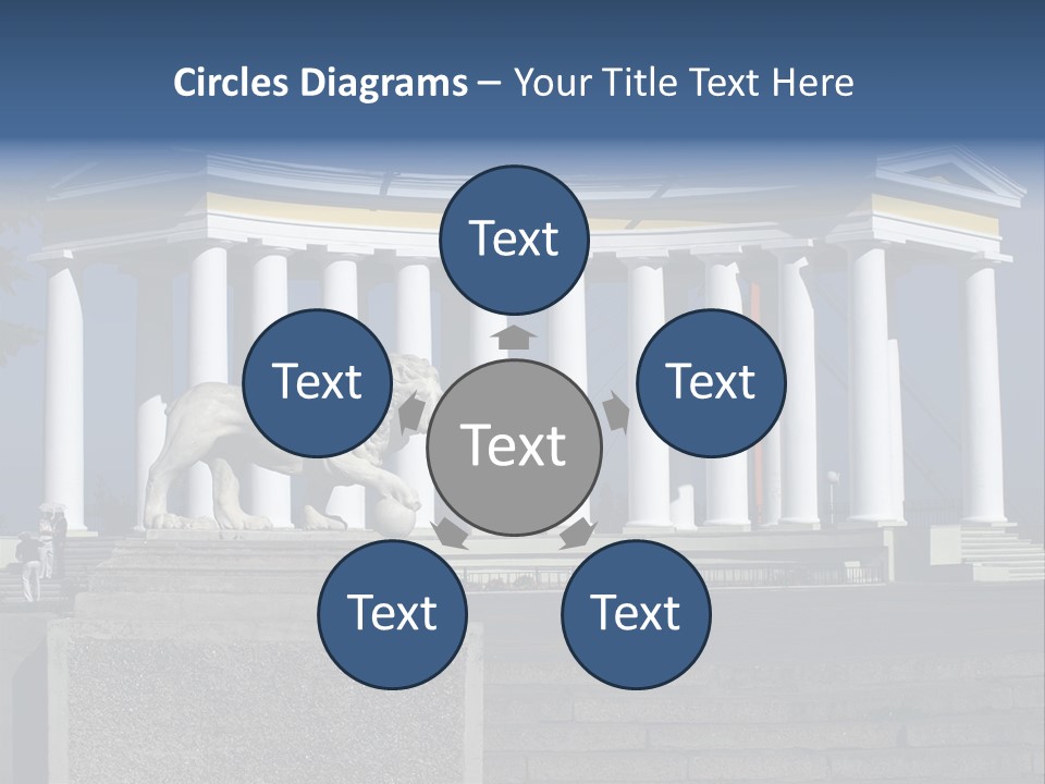 Odessa Collonnade Ladder PowerPoint Template