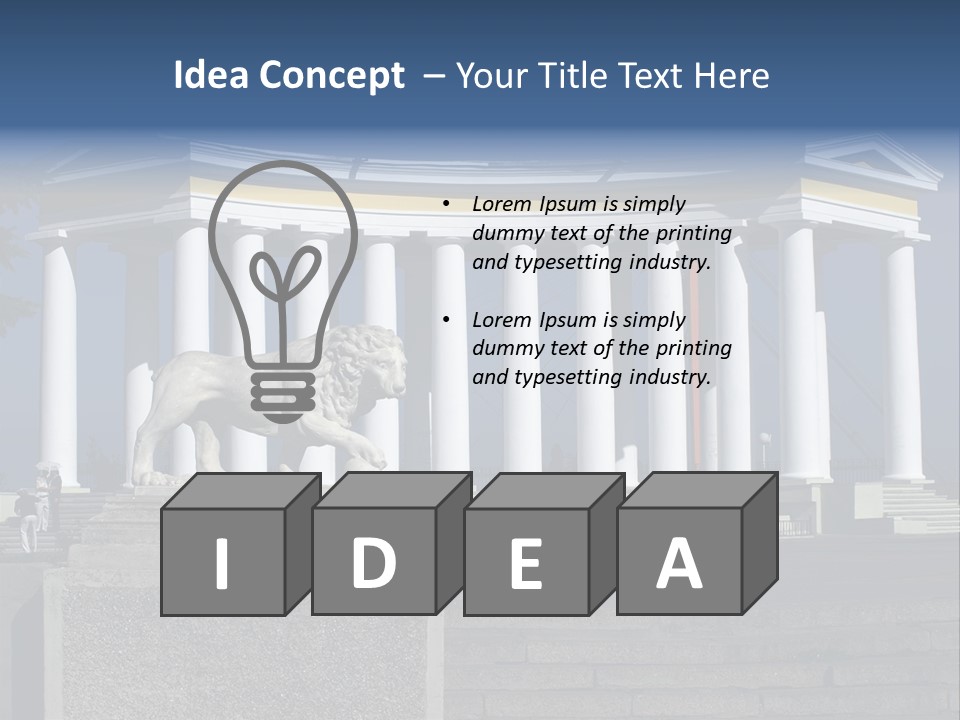 Odessa Collonnade Ladder PowerPoint Template