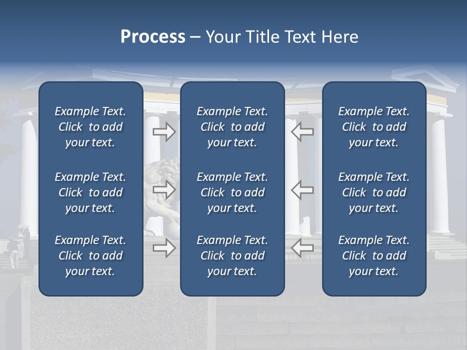 Odessa Collonnade Ladder PowerPoint Template