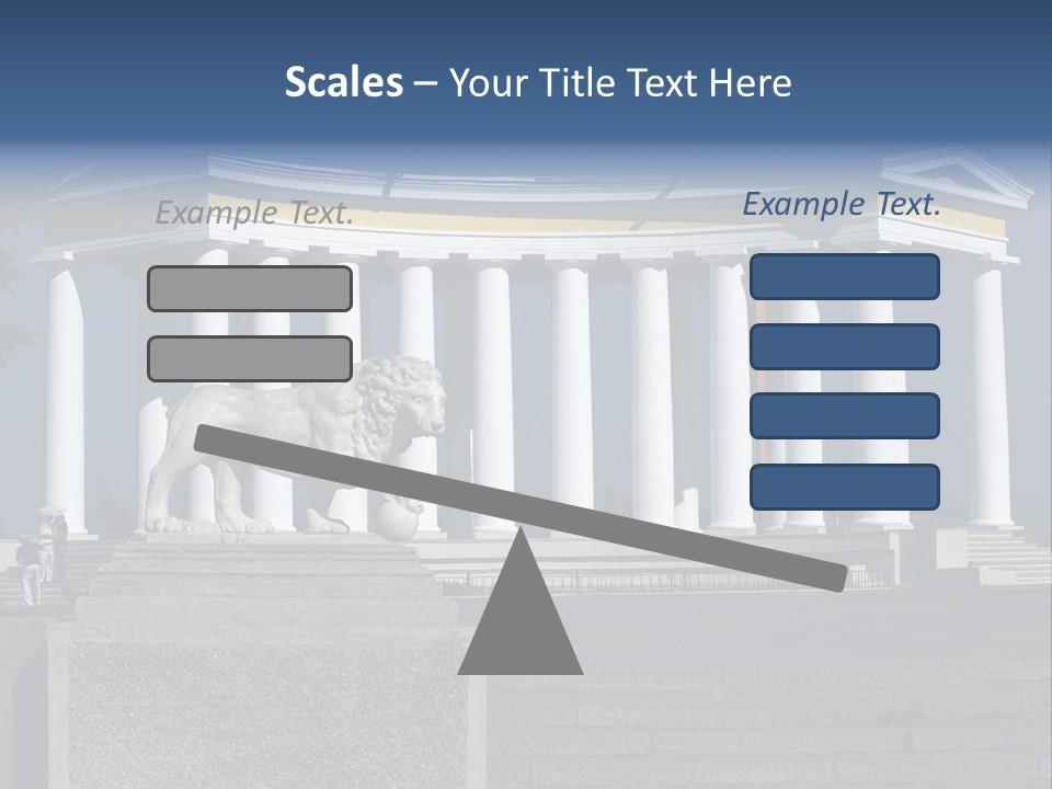 Odessa Collonnade Ladder PowerPoint Template