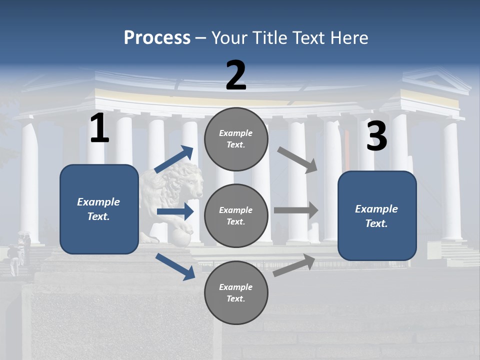 Odessa Collonnade Ladder PowerPoint Template