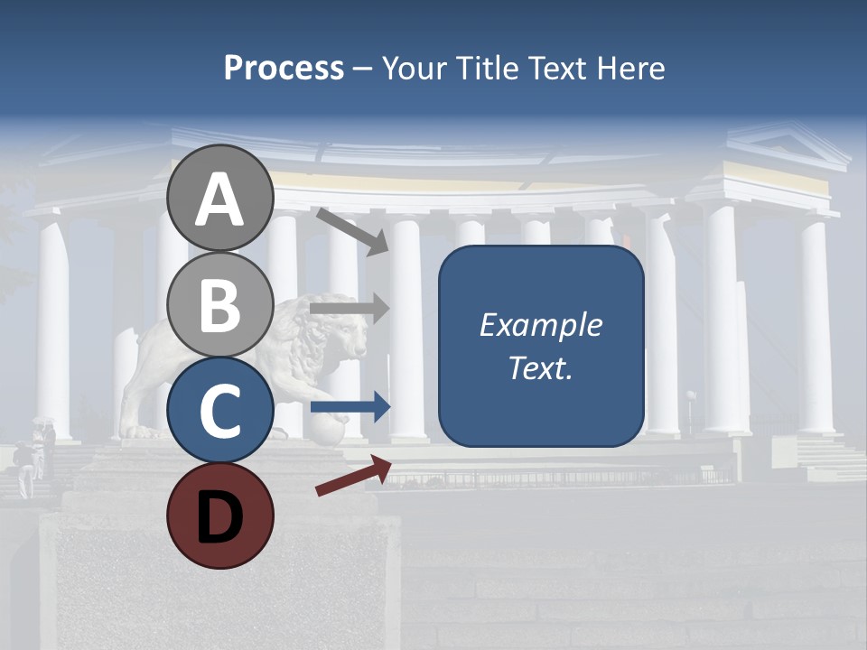 Odessa Collonnade Ladder PowerPoint Template