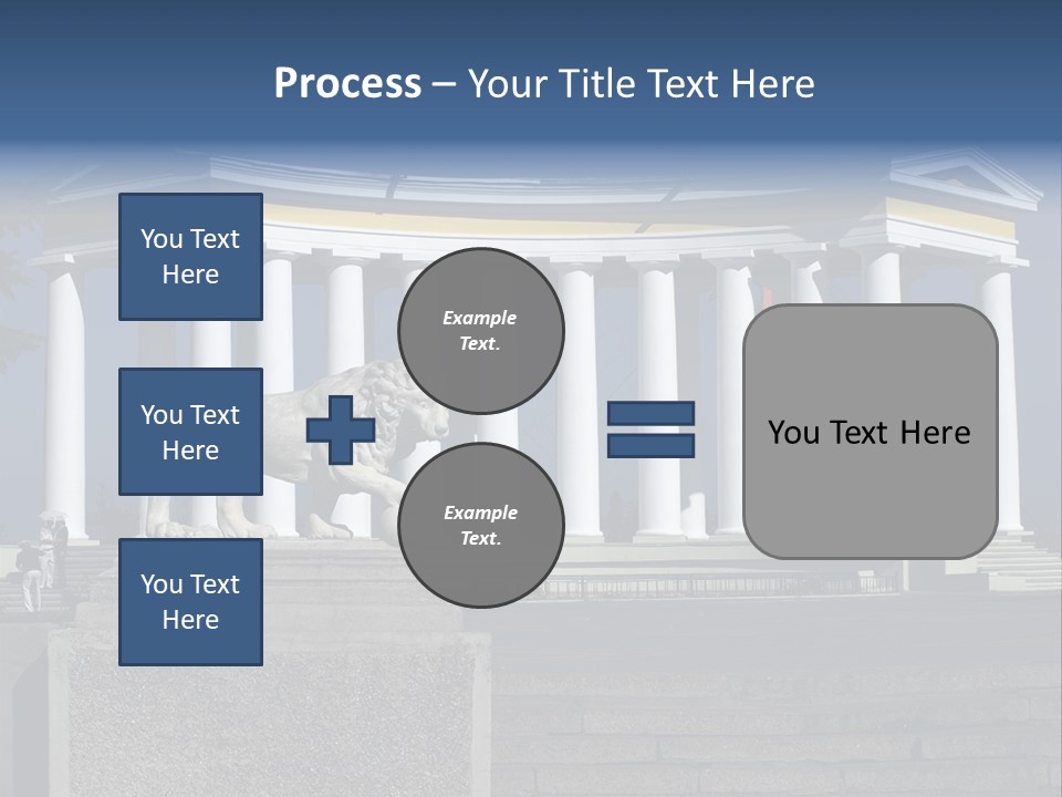 Odessa Collonnade Ladder PowerPoint Template