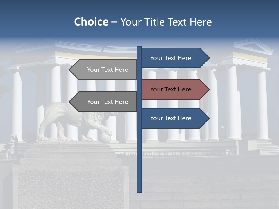 Odessa Collonnade Ladder PowerPoint Template