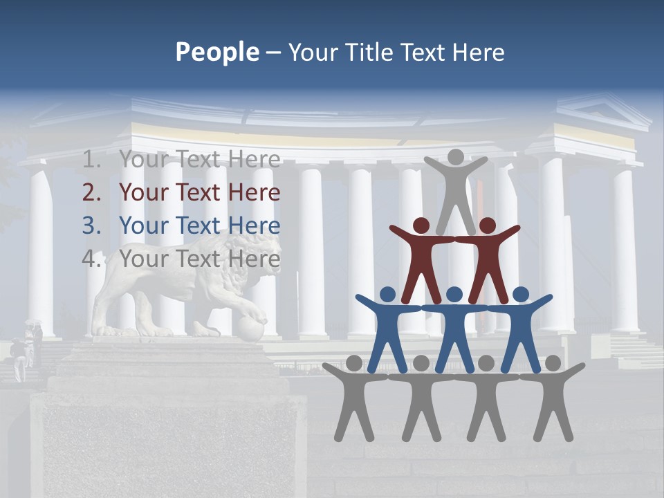 Odessa Collonnade Ladder PowerPoint Template