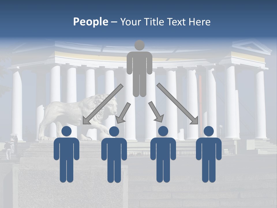 Odessa Collonnade Ladder PowerPoint Template