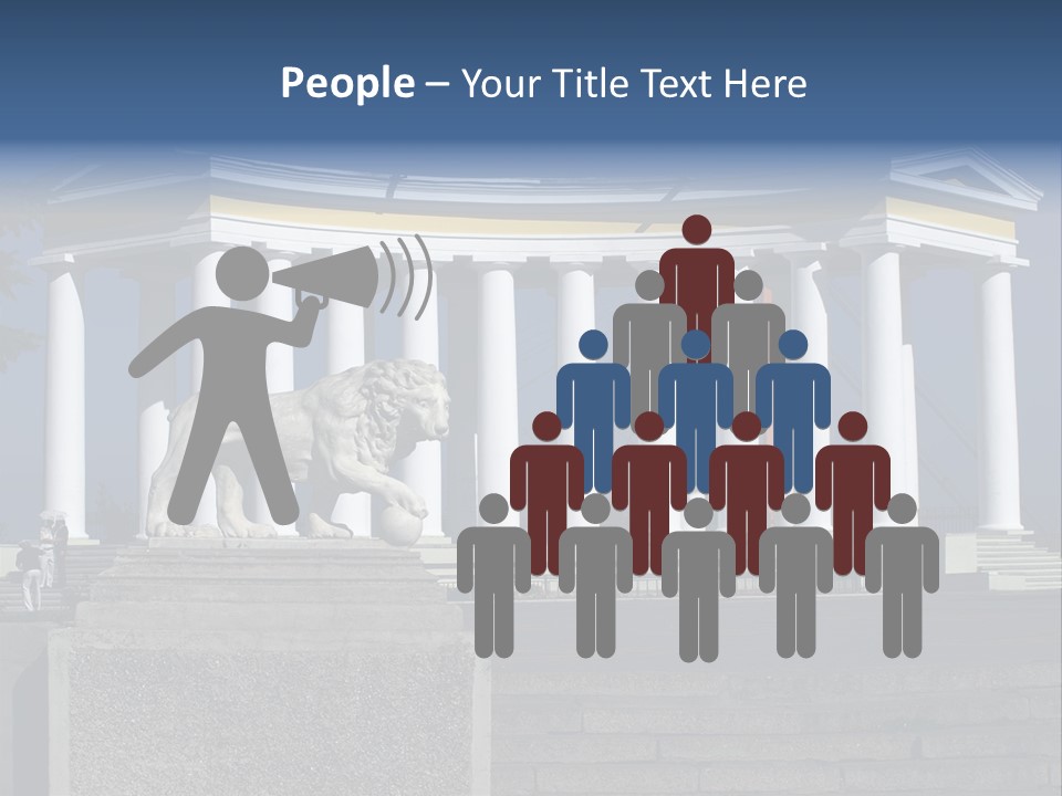 Odessa Collonnade Ladder PowerPoint Template