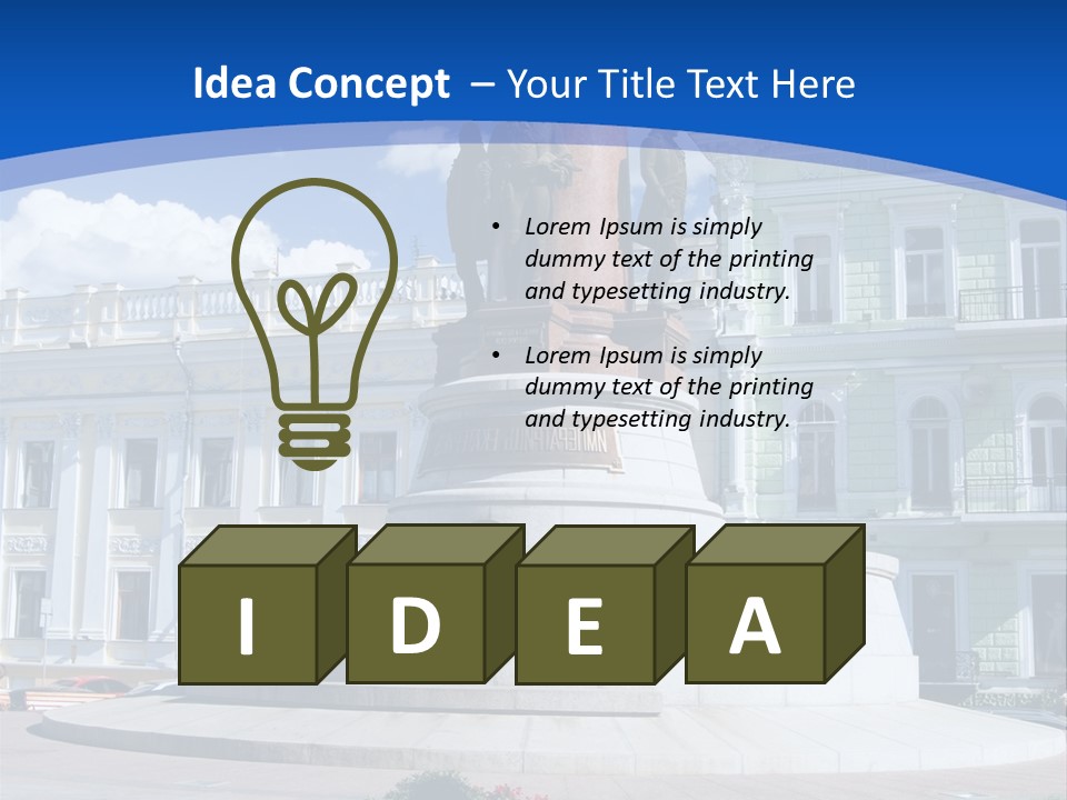 Green Sky Granite PowerPoint Template