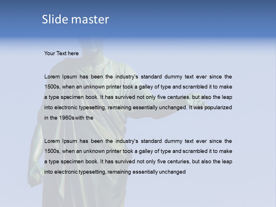 Landscape Memorial Tombstone PowerPoint Template