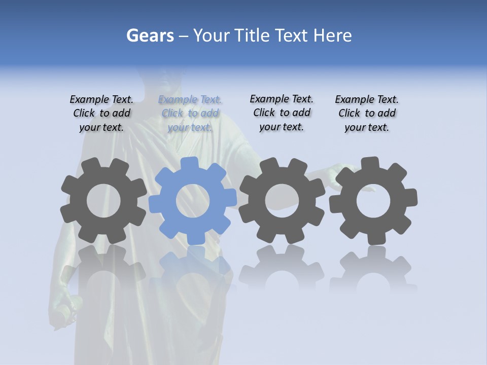 Landscape Memorial Tombstone PowerPoint Template