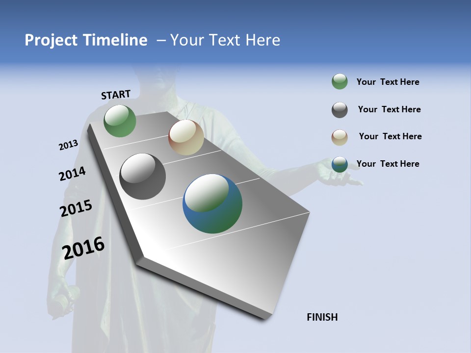 Landscape Memorial Tombstone PowerPoint Template
