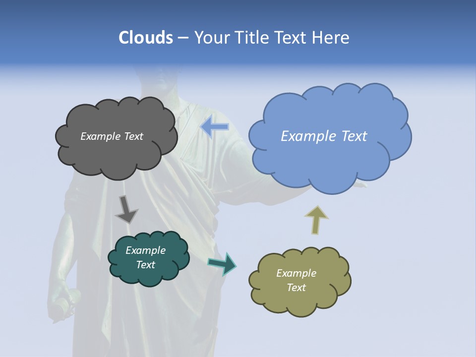 Landscape Memorial Tombstone PowerPoint Template