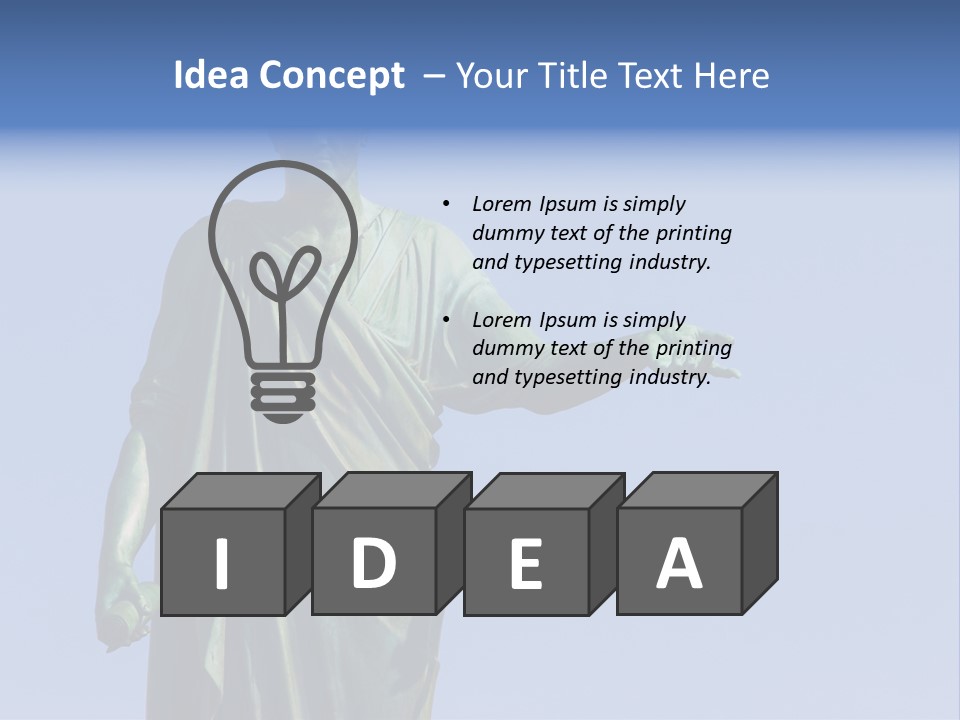 Landscape Memorial Tombstone PowerPoint Template