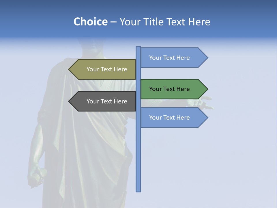 Landscape Memorial Tombstone PowerPoint Template