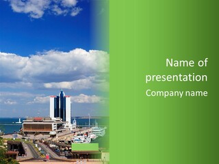 Seaport Water Summer PowerPoint Template